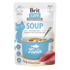Brit Care Kattefoder Soup med Tun Til Voksne Katte 75g